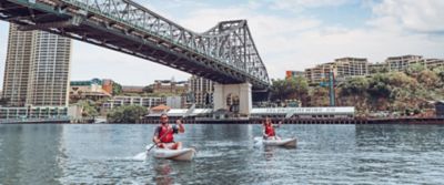 Kayakers on the Brisbane River